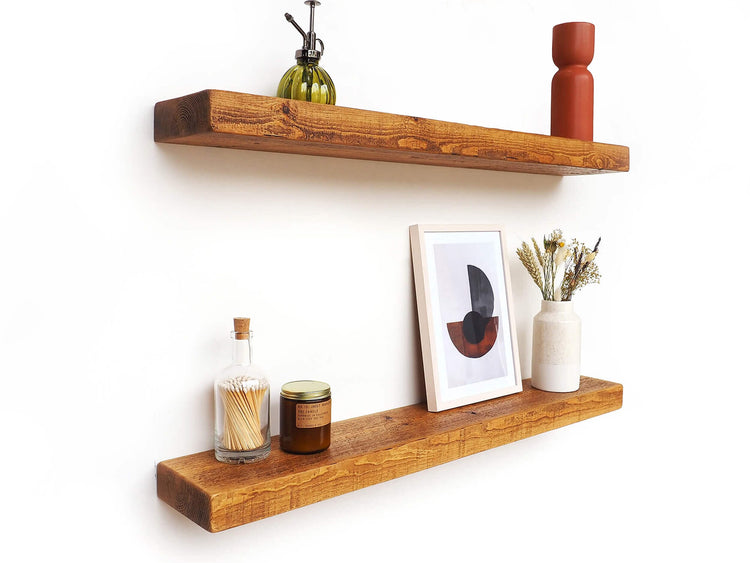Pine Floating Shelves
