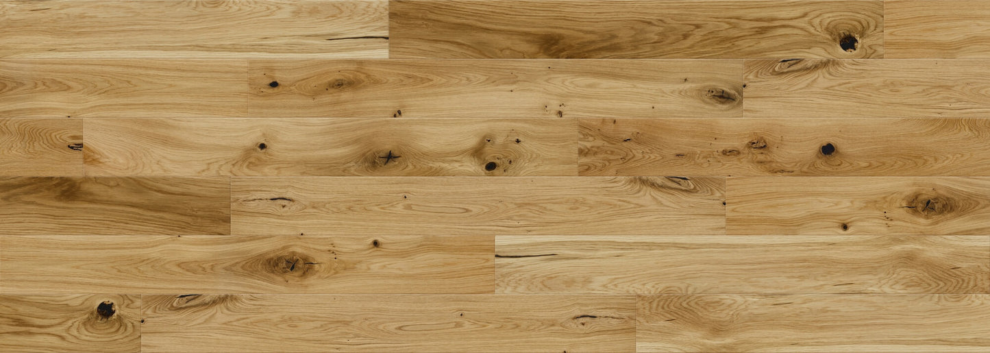 Engineered Oak Flooring - One Strip Natural Matt Lacquer, 1092x130x14mm
