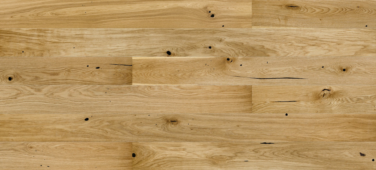 Engineered Oak Flooring - One Strip natural Matt Lacquer, 2200x180x14mm