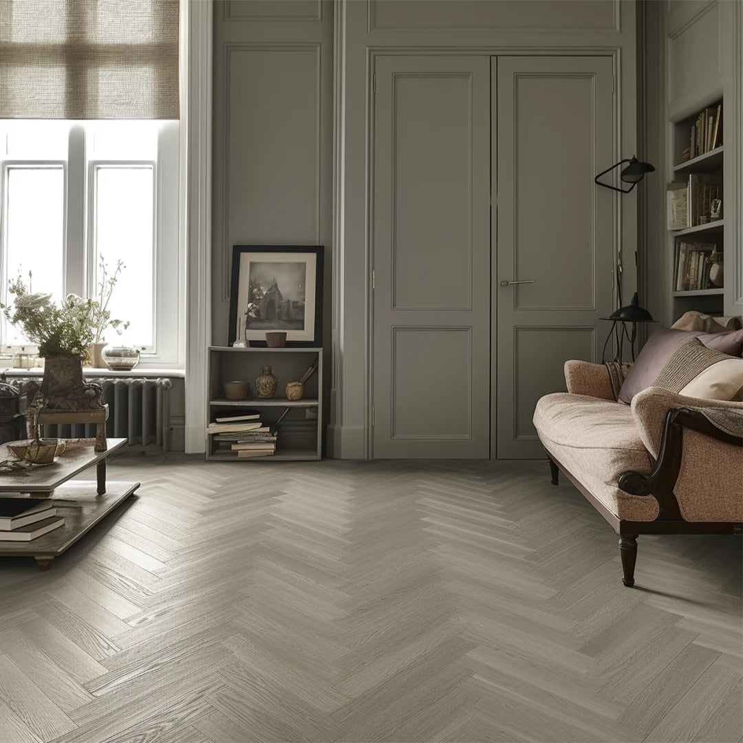 Luxtone Vinyl Flooring Herringbone Boat Shack Oak