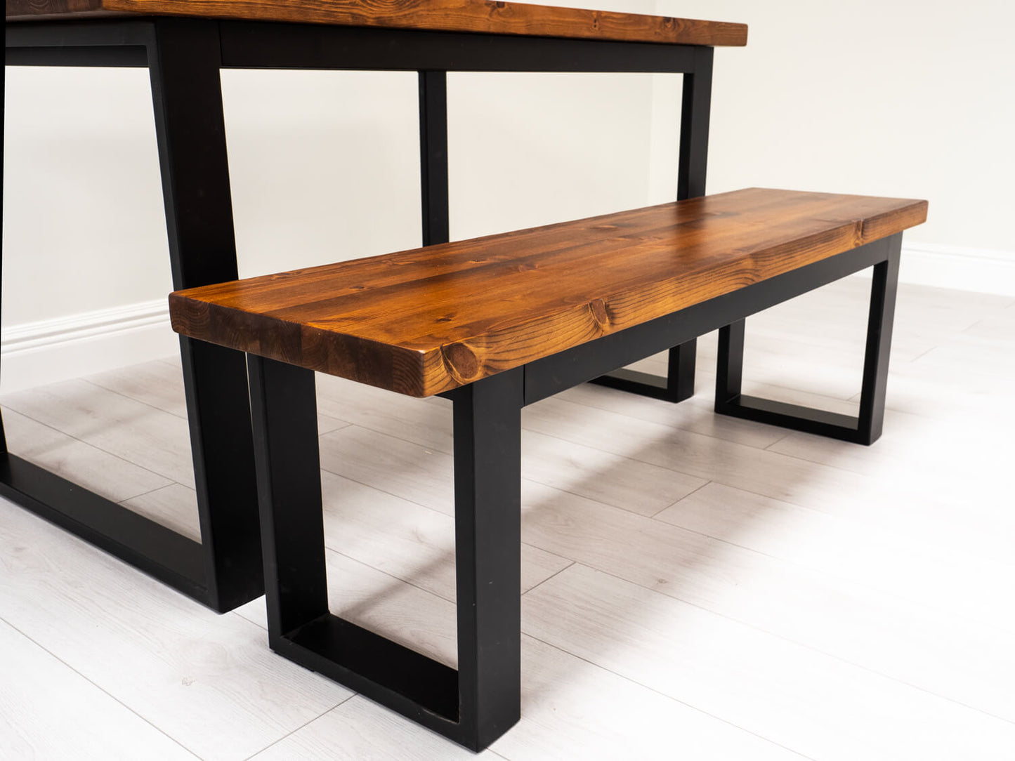 Rustic Metal Frame Table