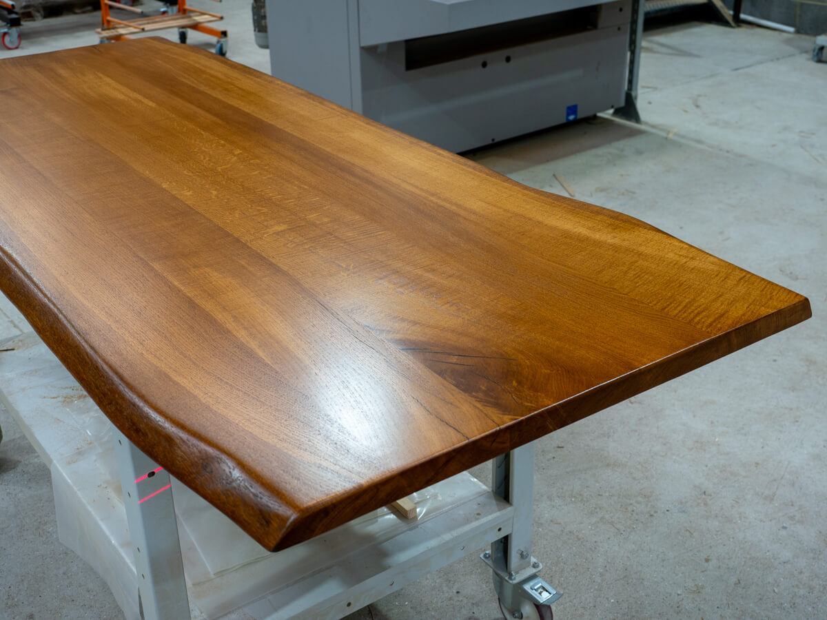 Live Edge English Oak Table - Clear Lacquer