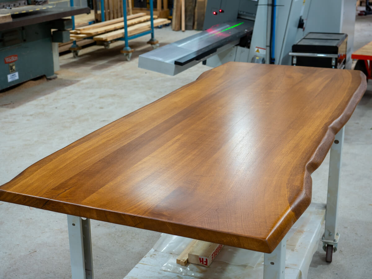 Live Edge English Oak Table - Clear Lacquer