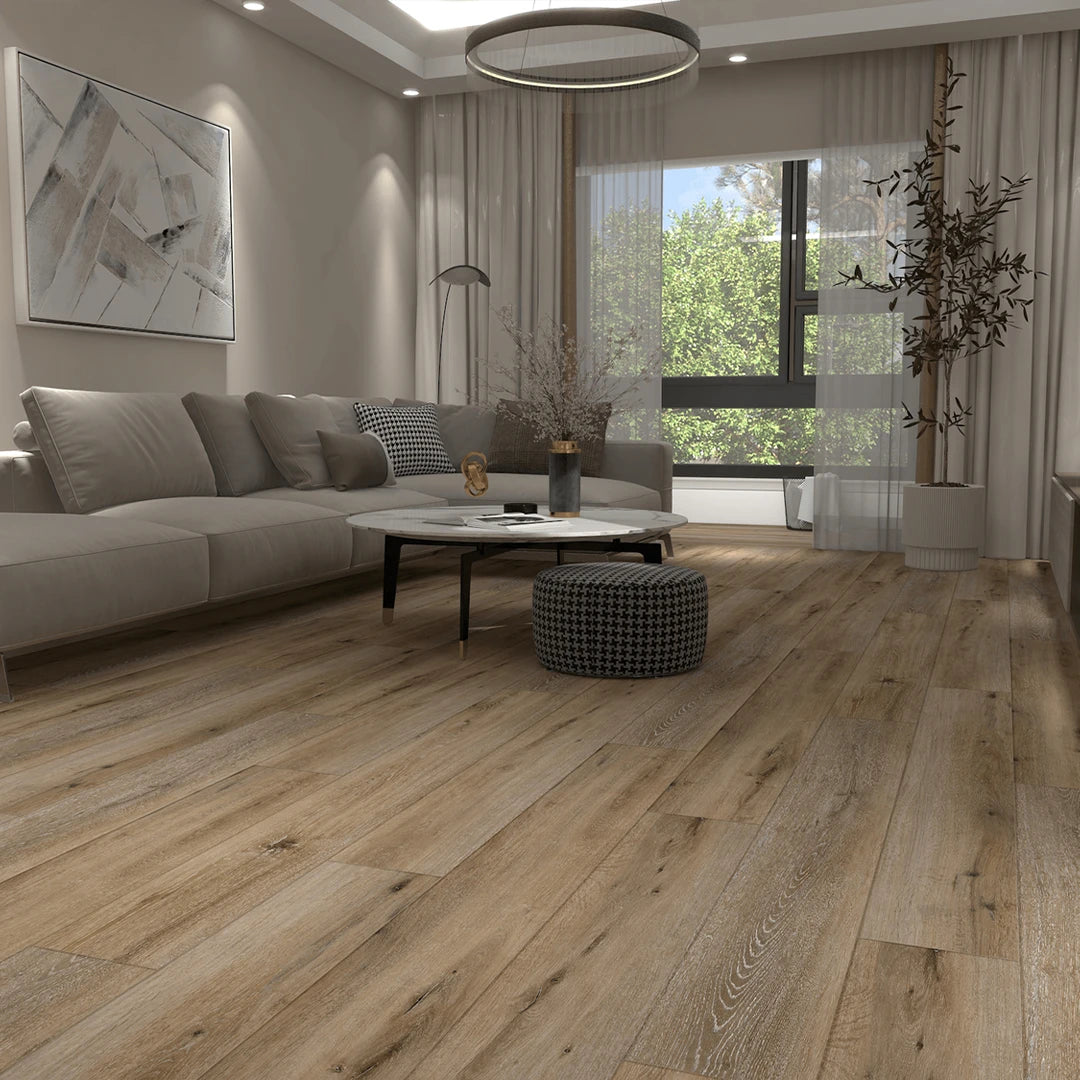 Luxtone Vinyl Flooring Planks Washed-Smoked Oak