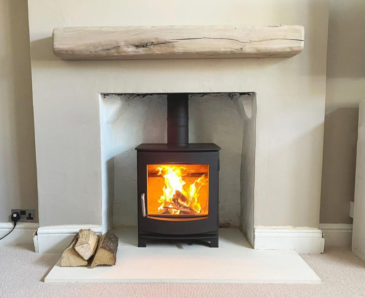 Rustic Oak Beam *Reclaimed* - White Finish