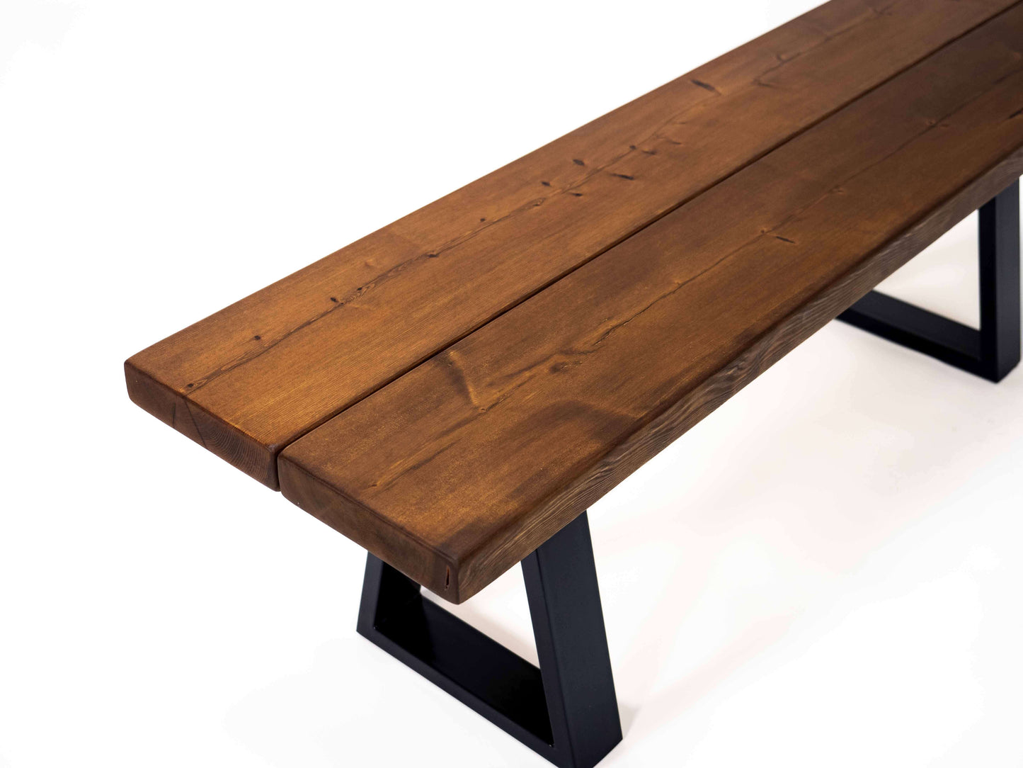 Rustic Wood Bench - Industrial Table legs
