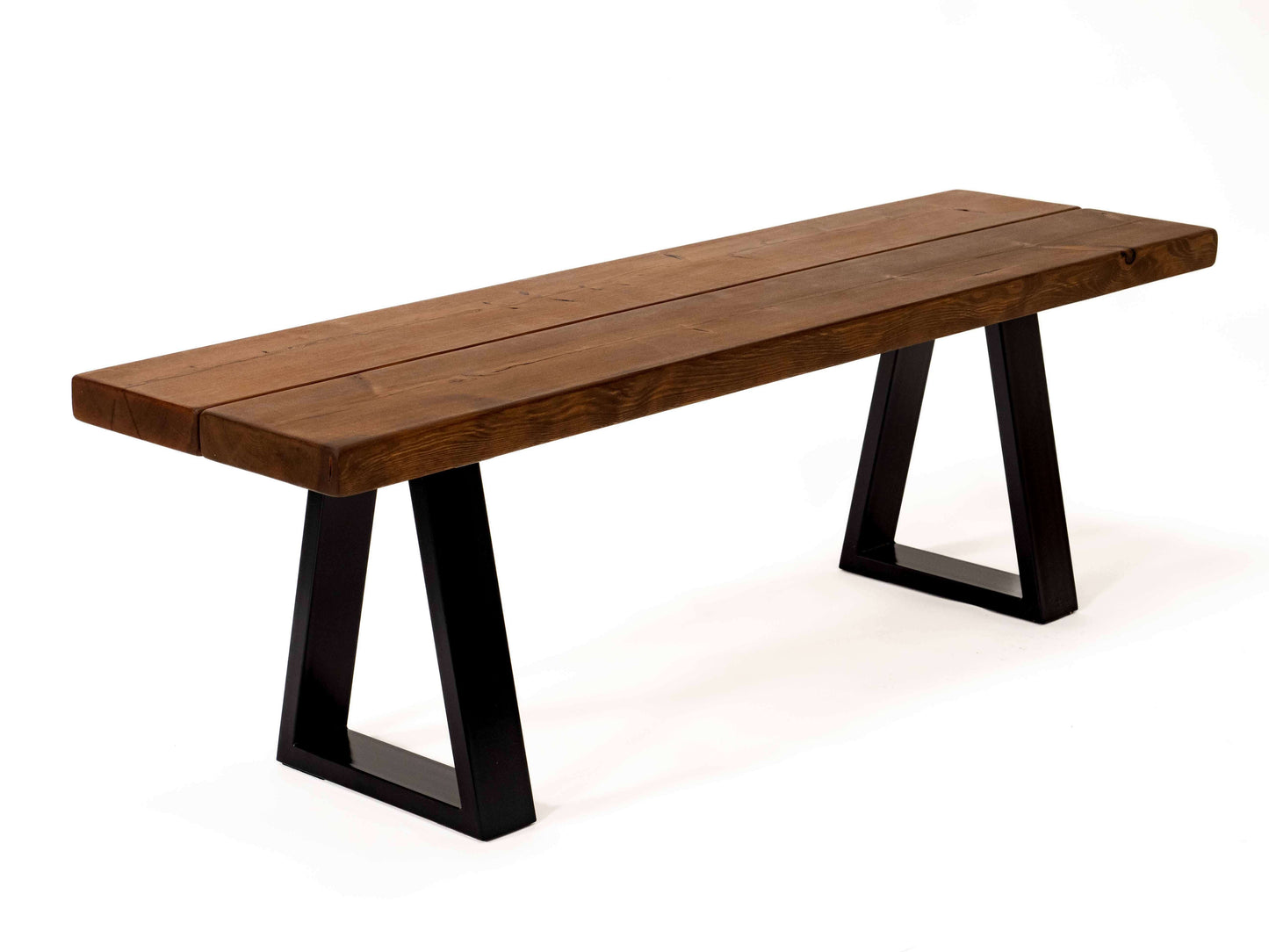 Rustic Wood Bench - Industrial Table legs
