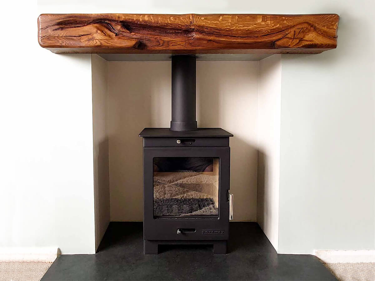Rustic Oak Beam *Reclaimed* - Walnut Finish