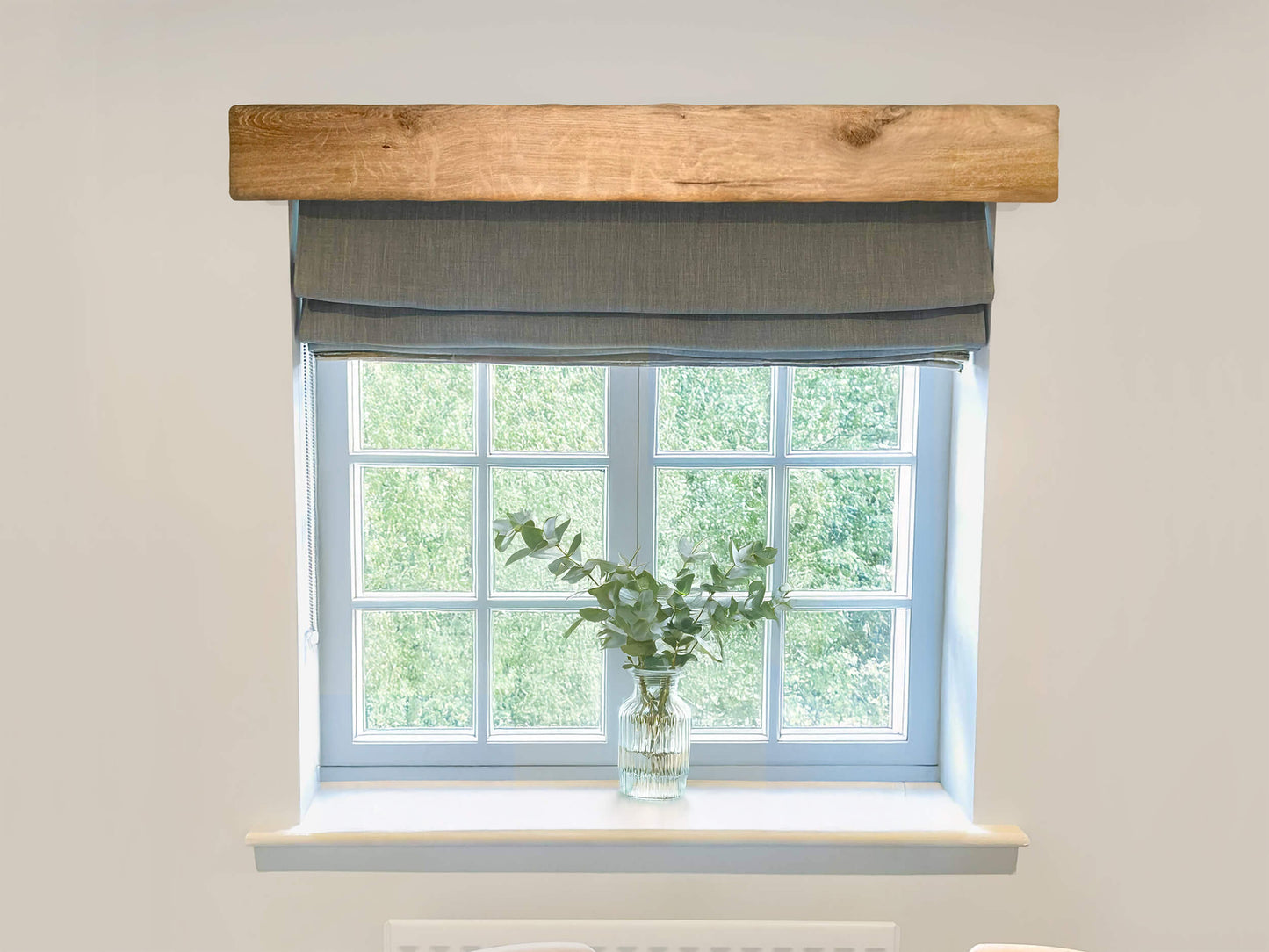 Rustic Oak Window Beam - Light Finish