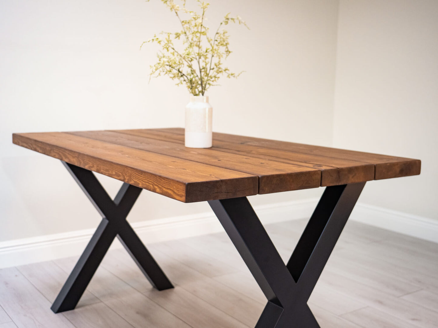 Rustic Wood Dining Table - Industrial Table legs