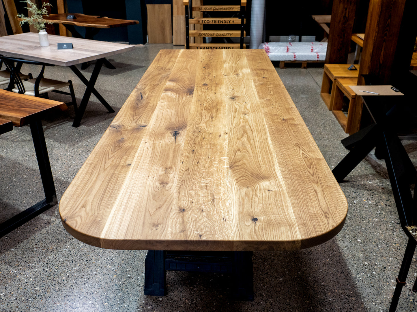 Ultra Wide Full Stave Solid Oak Worktop - Character Oak