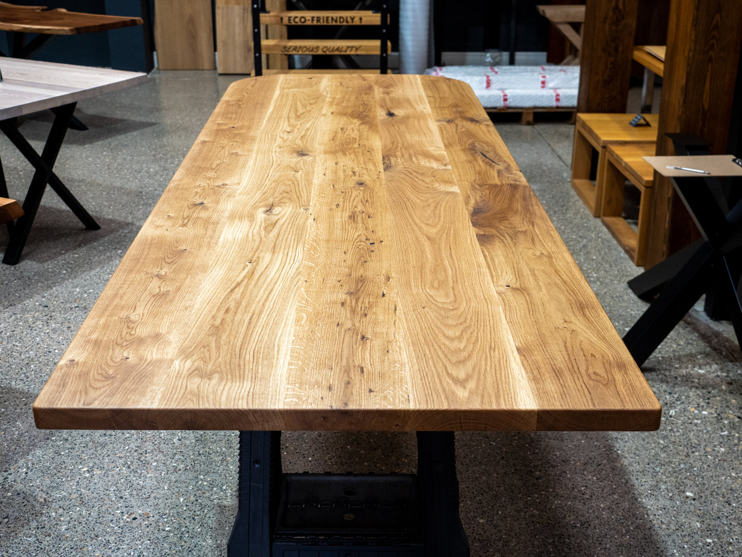 Ultra Wide Full Stave Solid Oak Worktop - Character Oak