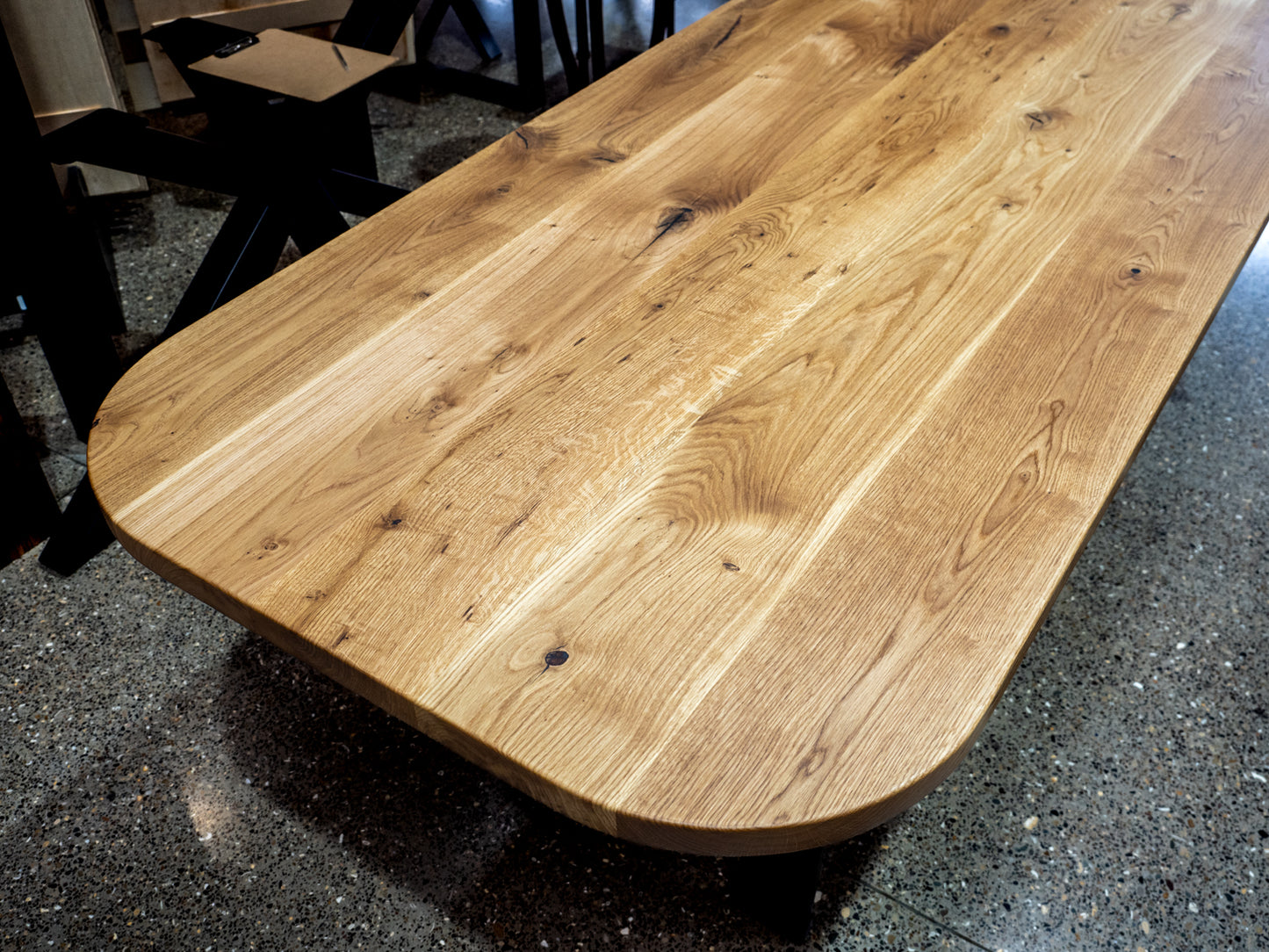 Ultra Wide Full Stave Solid Oak Worktop - Character Oak