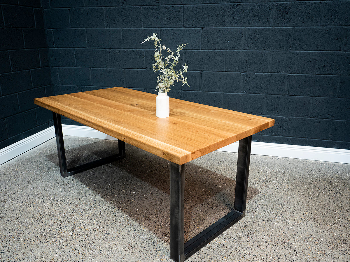 Square Edge European Oak Table 6ft x 3ft (012)