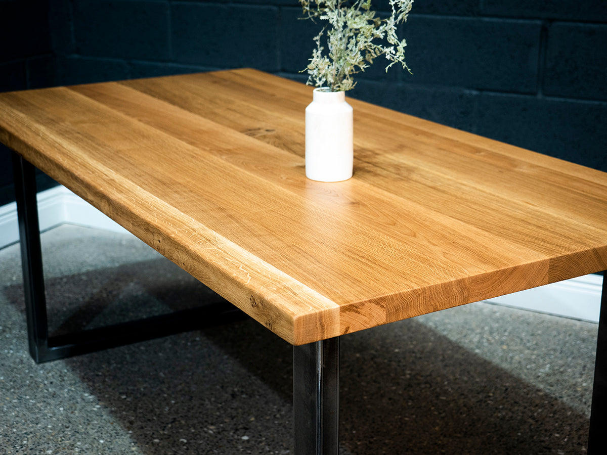 Square Edge European Oak Table 6ft x 3ft (012)