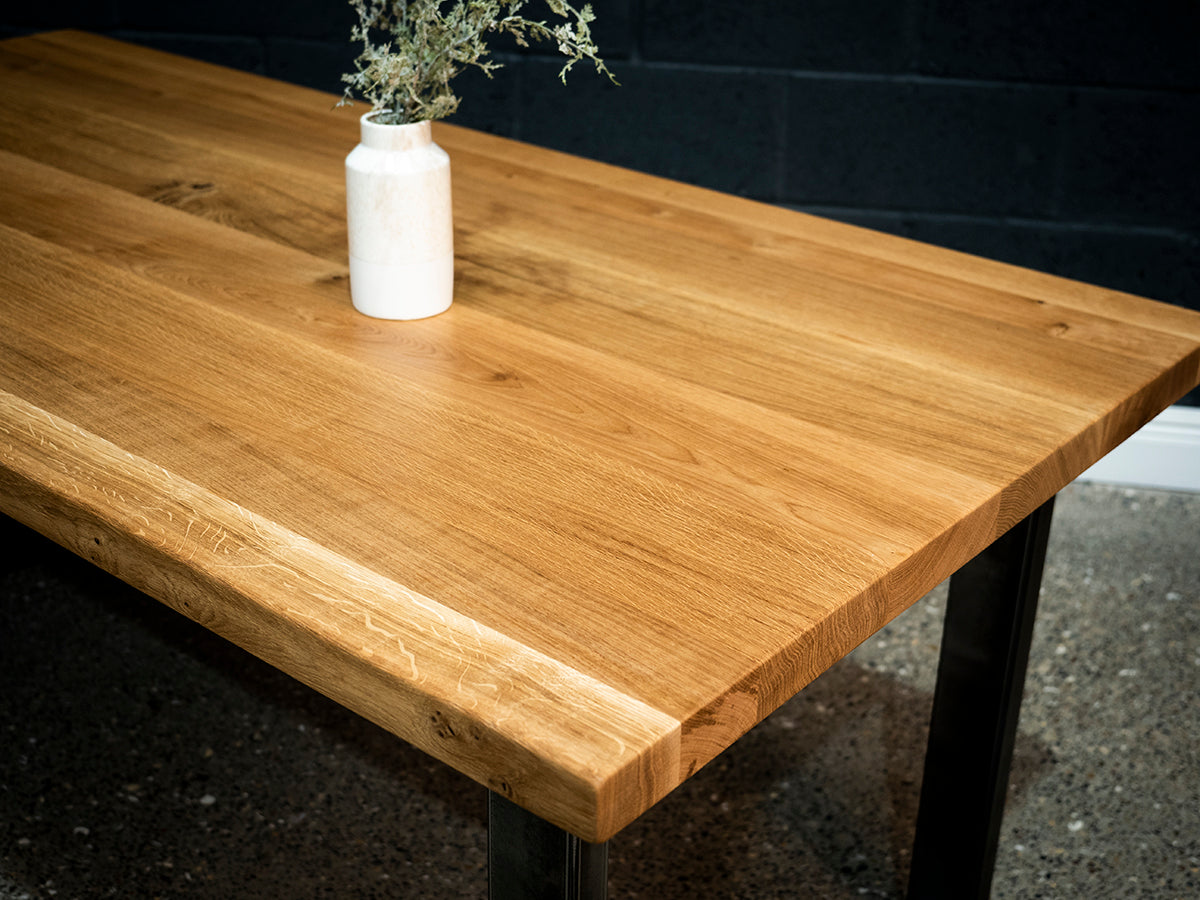 Square Edge European Oak Table 6ft x 3ft (012)