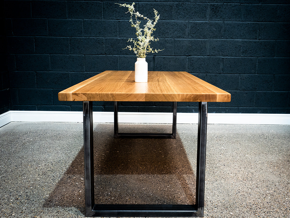 Square Edge European Oak Table 6ft x 3ft (012)