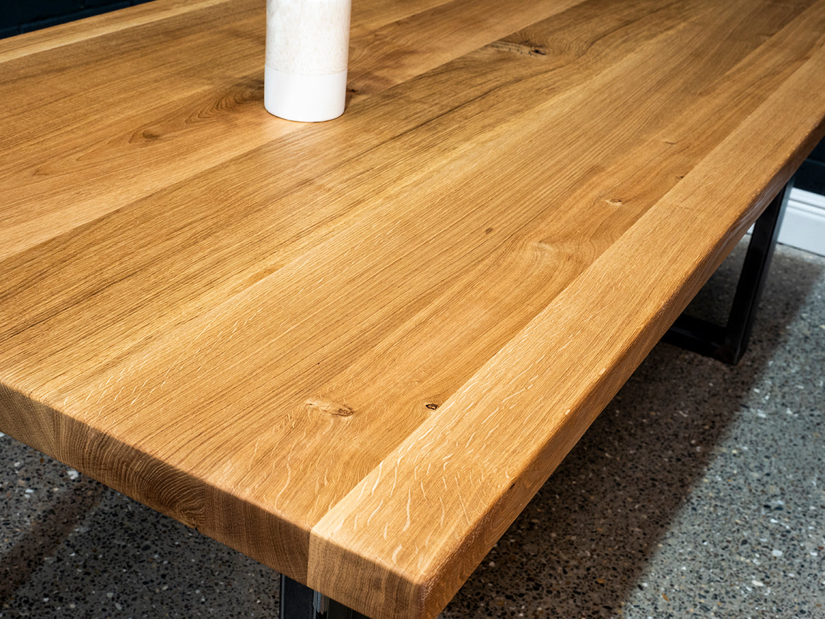 Square Edge European Oak Table 6ft x 3ft (012)