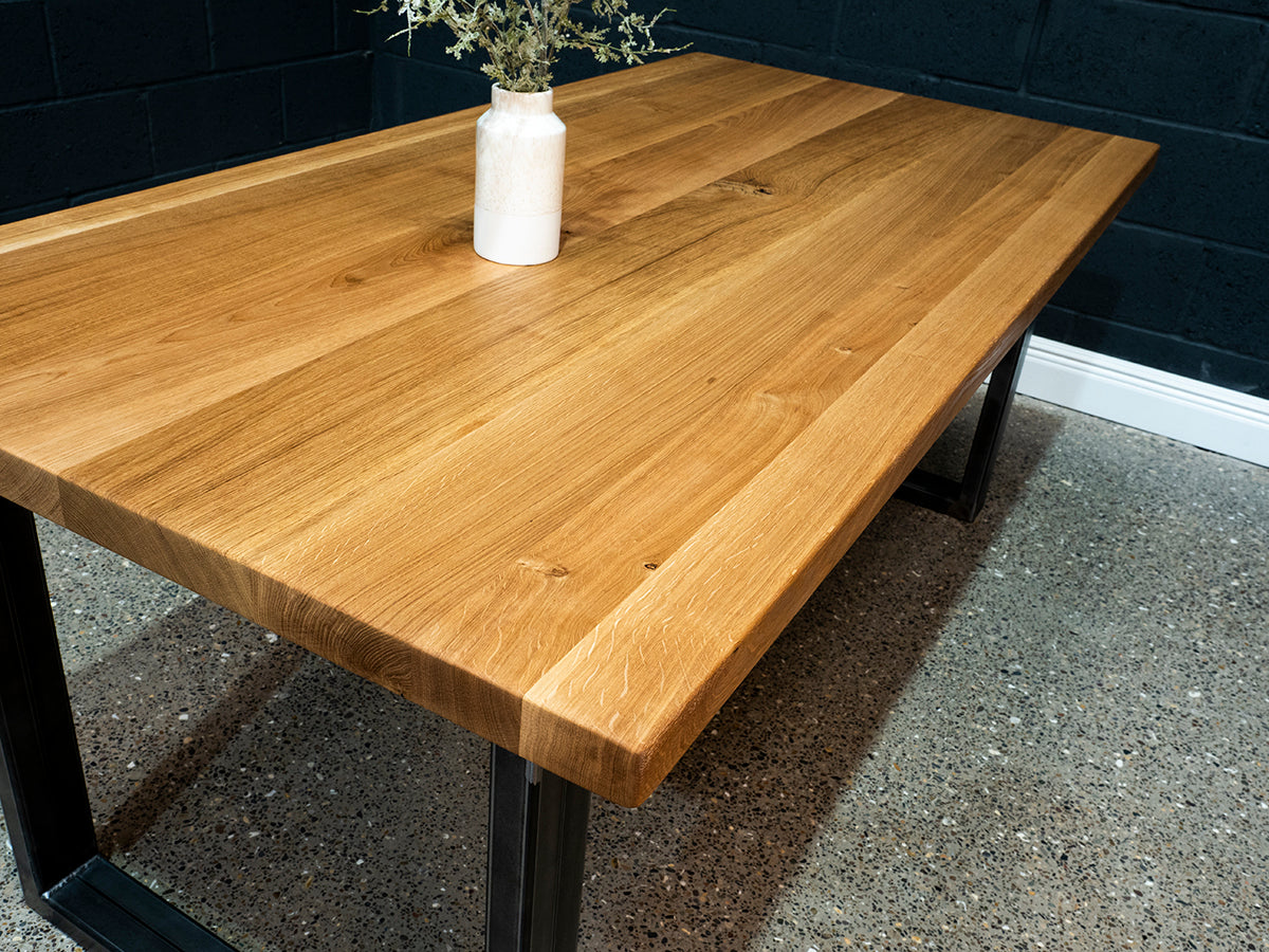 Square Edge European Oak Table 6ft x 3ft (012)