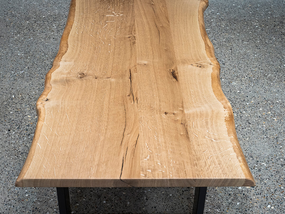 English Oak coffee table - Clear lacquered finish