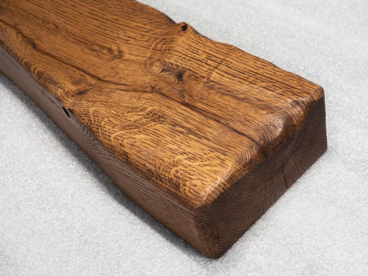 Reclaimed Oak Beam - Walnut Finish