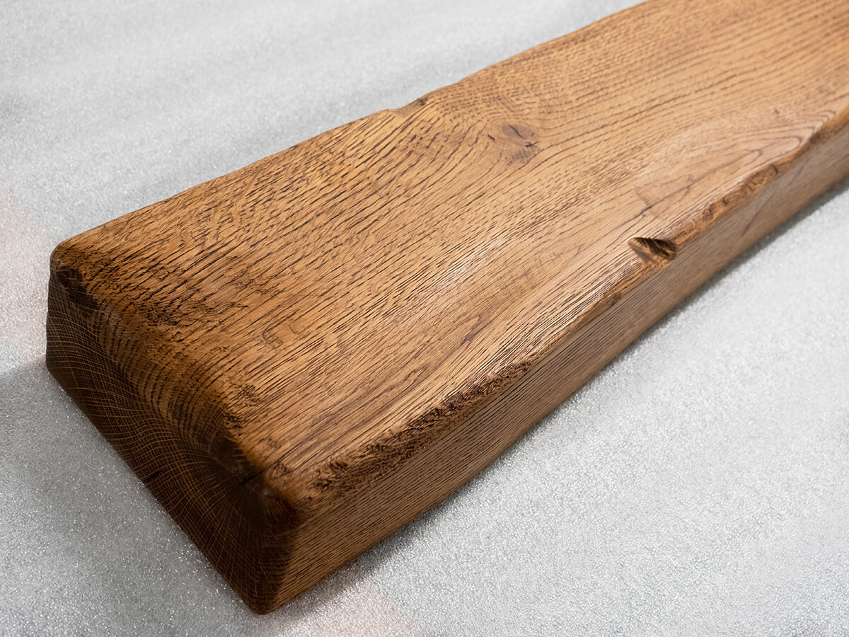 Reclaimed Oak Beam - Walnut Finish