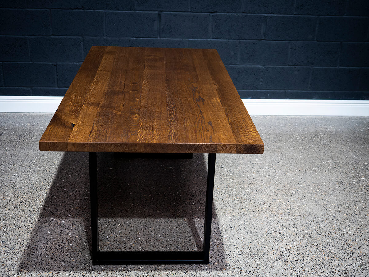 European Oak Table - Rubio Monocoat Chocolate Finish