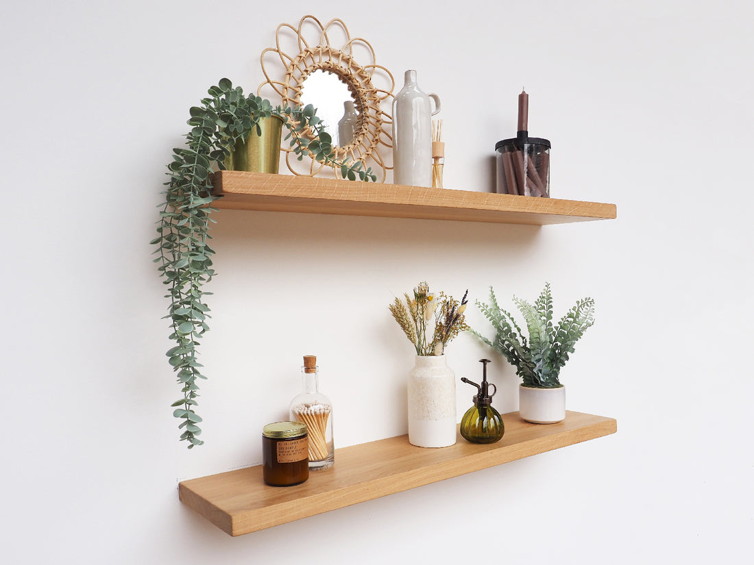 Transform Your Space with Stylish Oak Floating Shelves