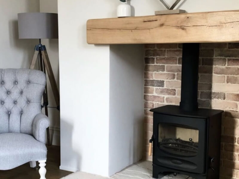 Oak Mantel Shelf For Your Fireplace