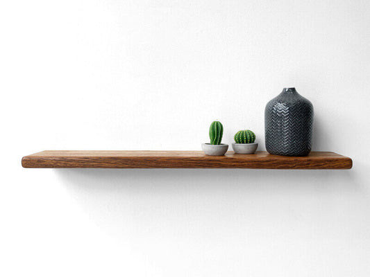 Rustic Oak Floating Shelf