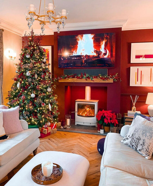 How To Decorate Your Oak Fireplace Beam For Christmas