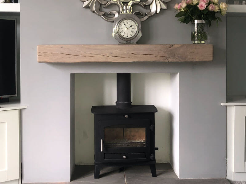 Oak Fireplace Mantel