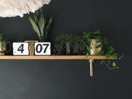 Floating Oak Shelf