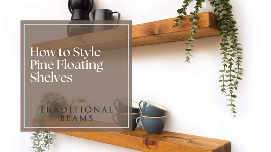 How to Style Pine Floating Shelves