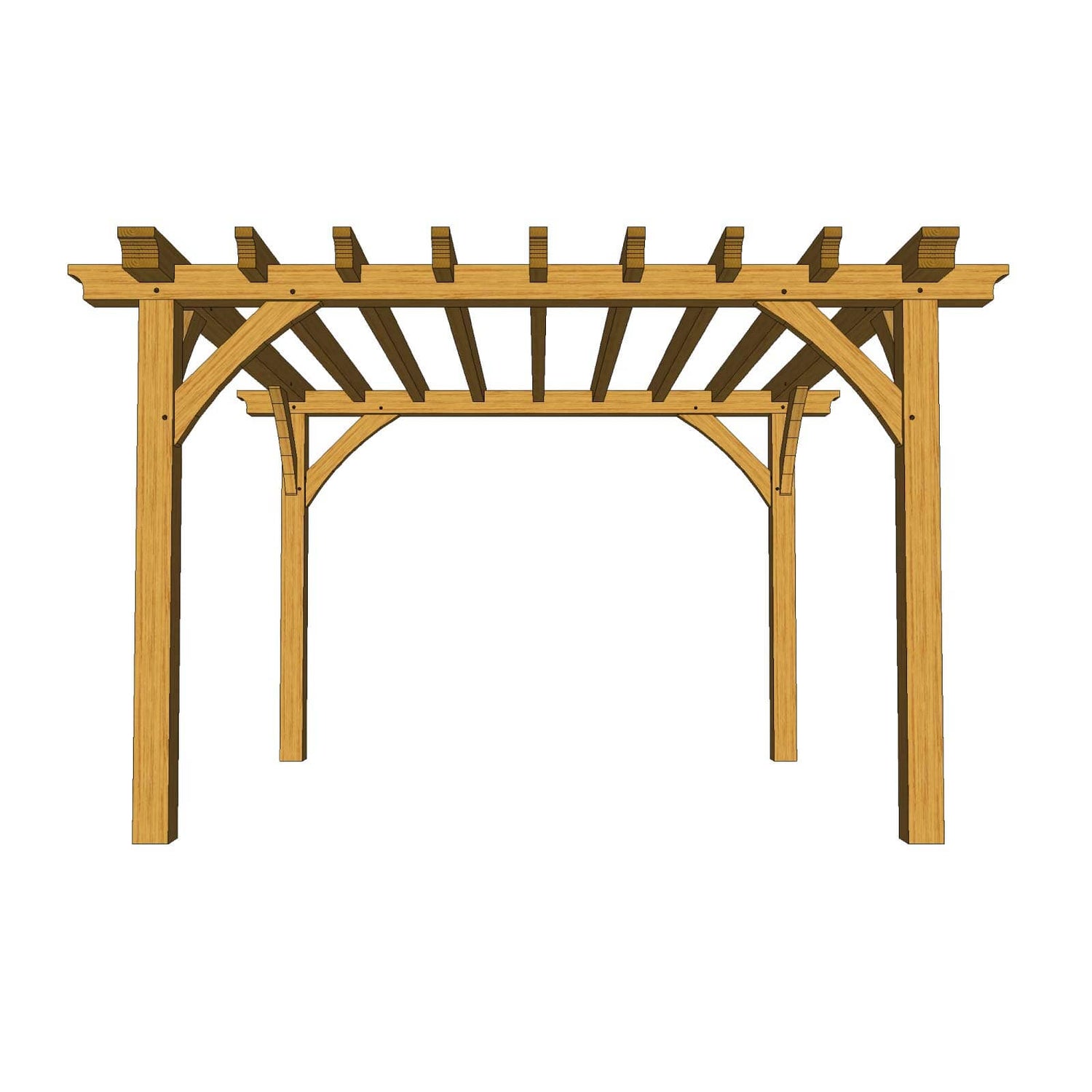 Oak Framed Pergolas & Lean to | European Oak | DIY Self Build Kits ...