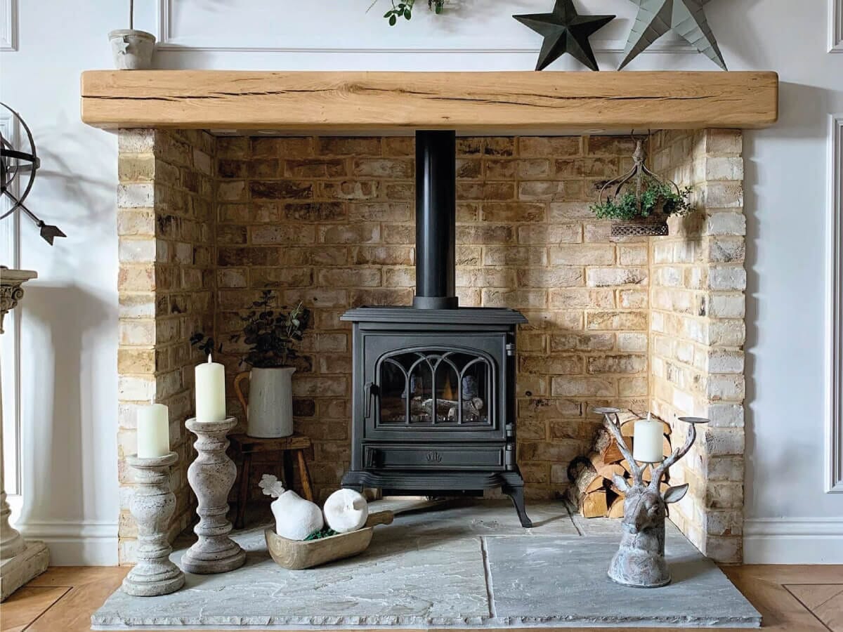 Oak fireplace Beams