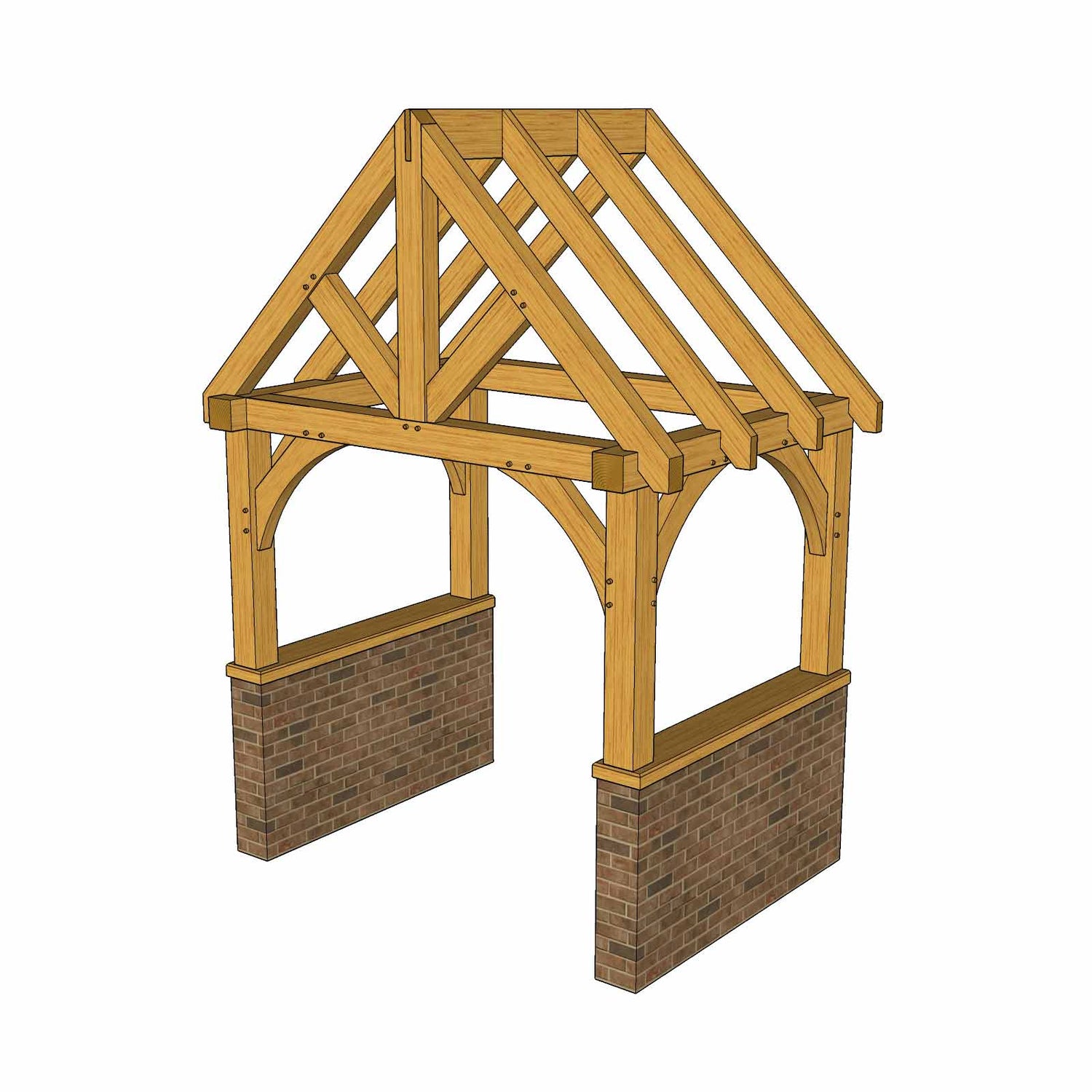 Oak Framed Porches | DIY Self Build Kits | Traditional Beams ...