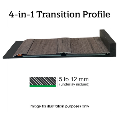 Luxtone 4-in-1 Transition Profile