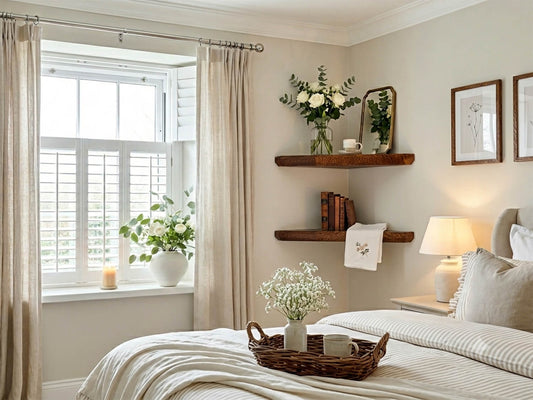 Rustic Corner Shelves