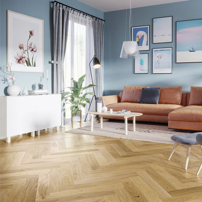 Luxtone Vinyl Flooring Herringbone English Oak