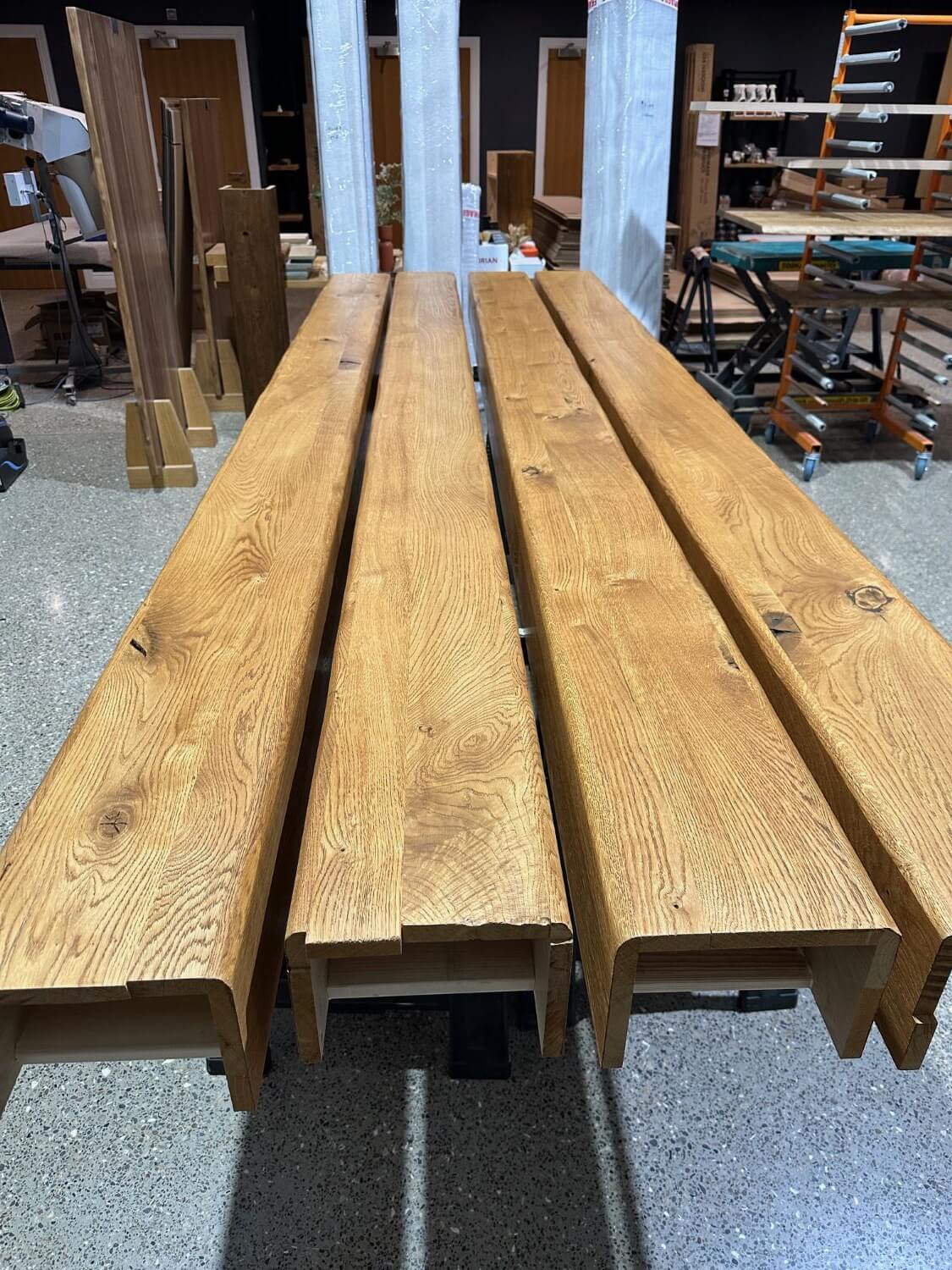 Oak Box Beam - Hollow RSJ Cover