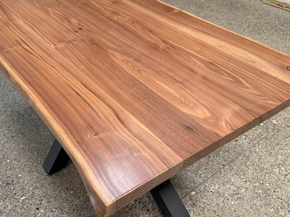 Live Edge European Walnut Table Top 176cm x 85cm x 3.5cm