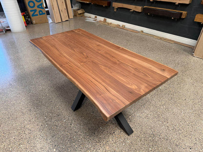 Live Edge European Walnut Table Top 176cm x 85cm x 3.5cm