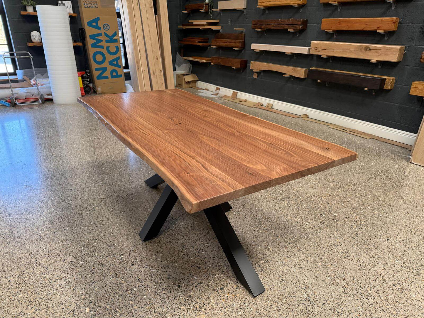 Live Edge European Walnut Table Top 176cm x 85cm x 3.5cm