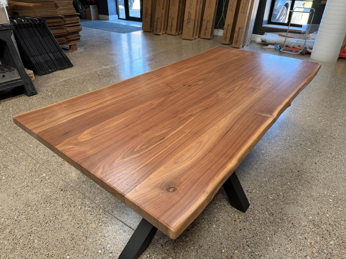 Live Edge European Walnut Table Top 176cm x 85cm x 3.5cm