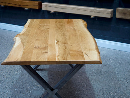 *SOLD* Live Edge English Oak Table 178cm x 90cm (014)