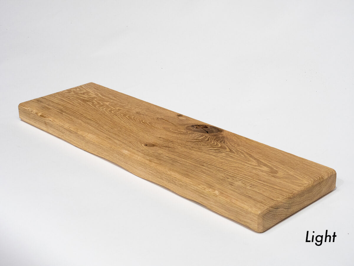 Air Dried Oak Floating Shelf - Light Finish