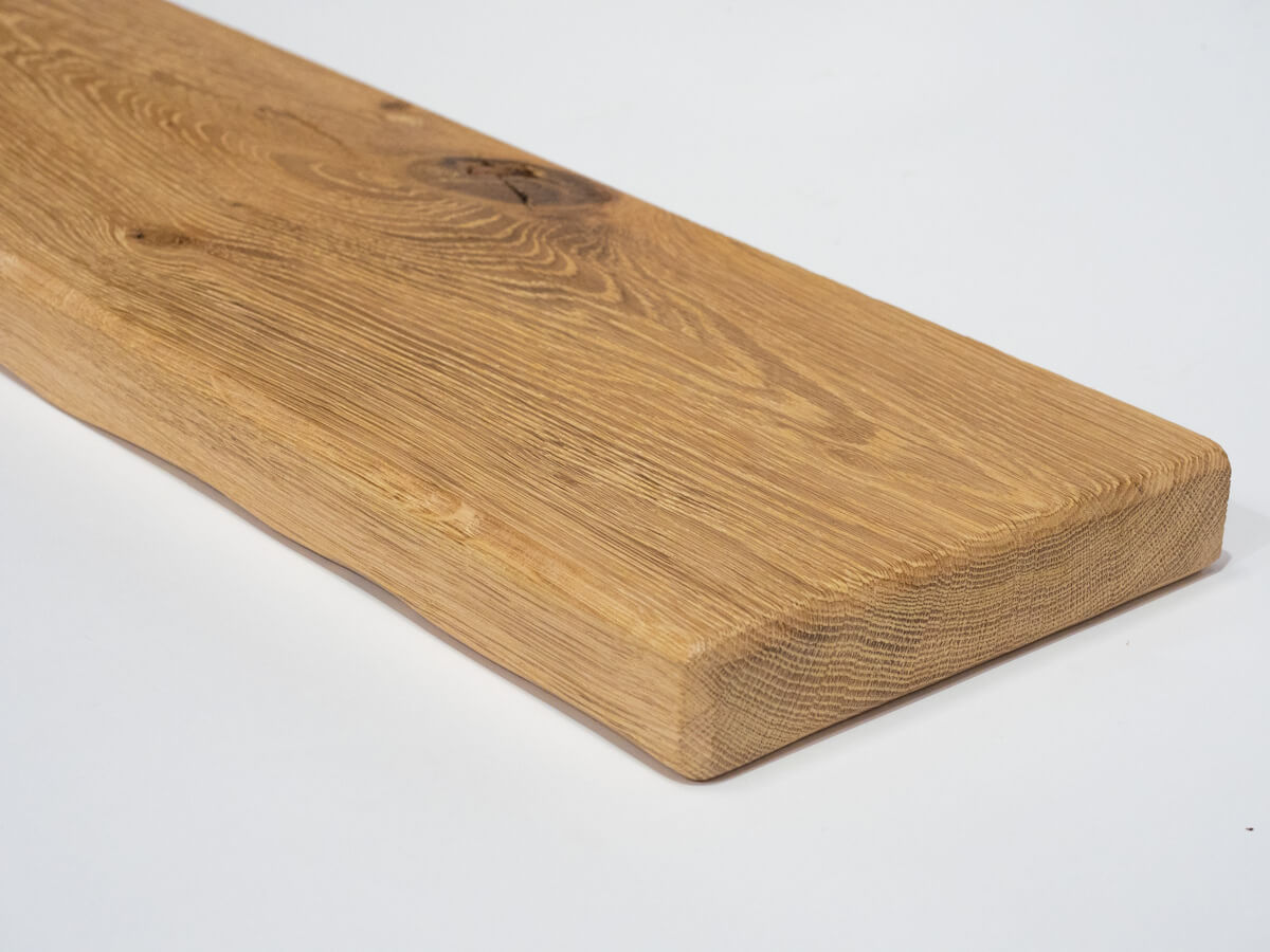 Air Dried Oak Floating Shelf - Light Finish