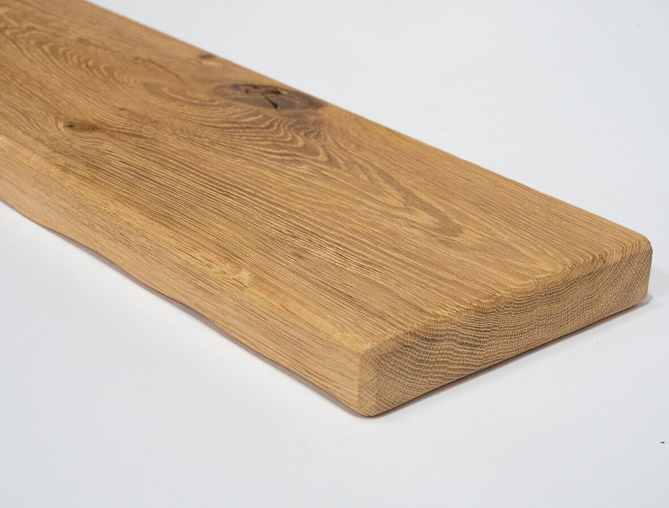 Air Dried Oak Floating Shelf *Aged* for Plasterboard Walls