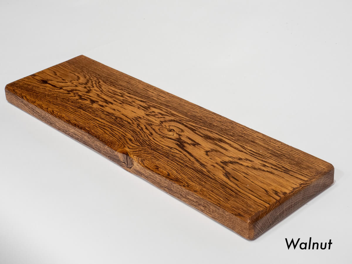 Air Dried Oak Floating Shelf - Walnut Finish